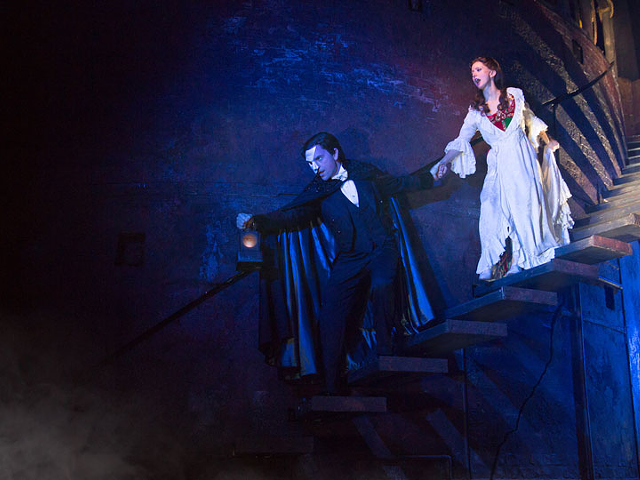 Chris Mann and Katie Travis in "Phantom of the Opera"