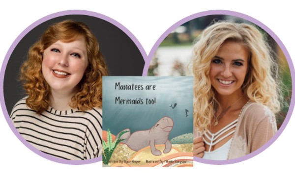 Storytime with Elysse Wagner and Mikayla Sharpshair sharing Manatees Are Mermaids Too!