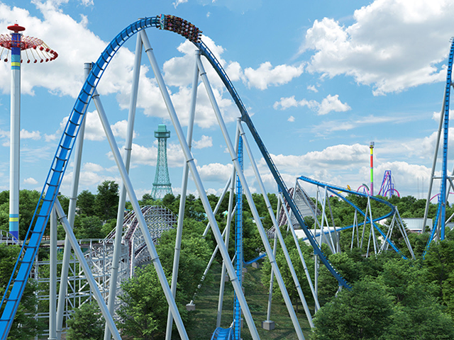 A rendering of the new giga coaster, Orion
