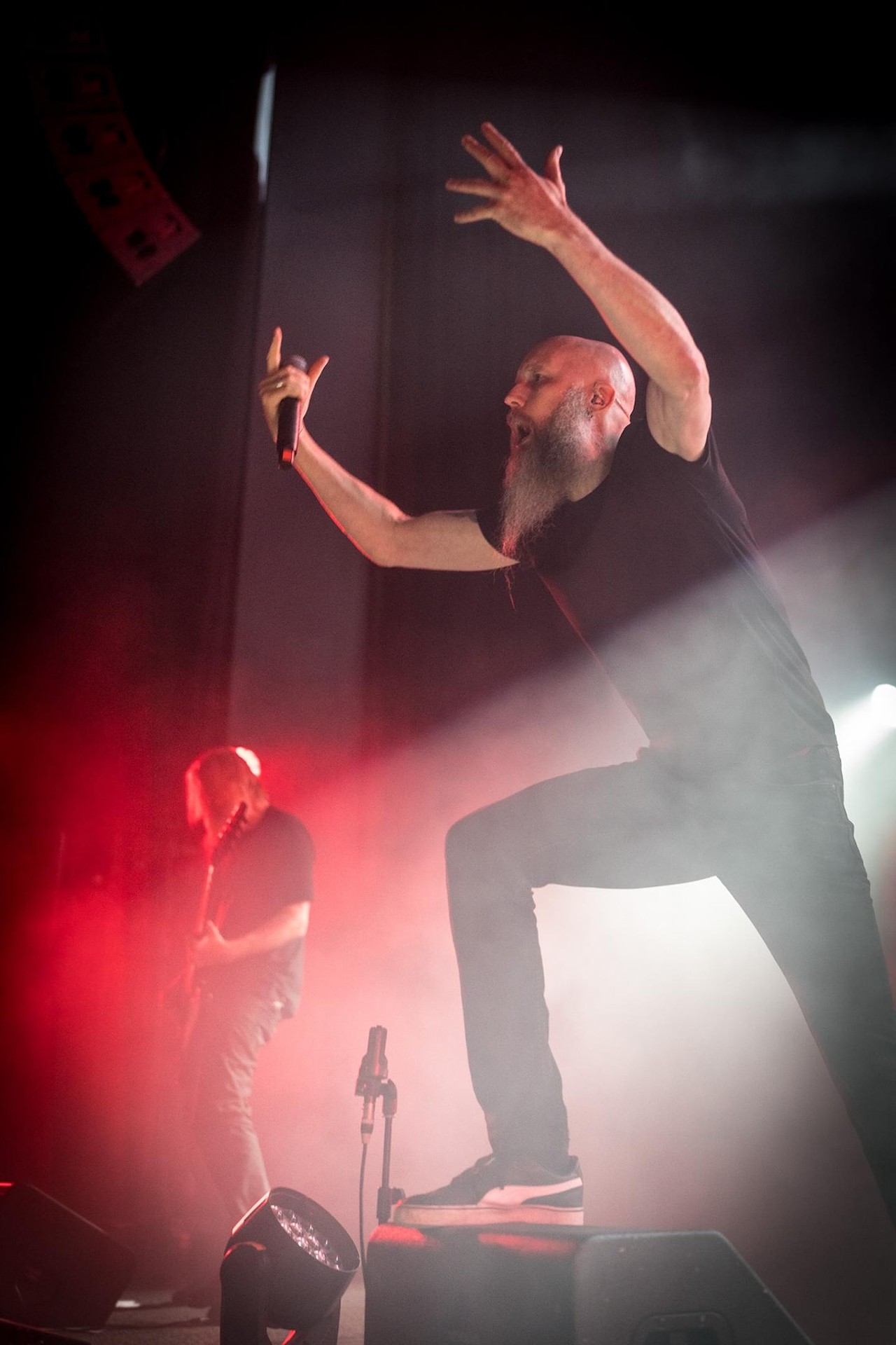 Meshuggah performing at the Andrew J Brady Music Center on Dec. 6, 2023