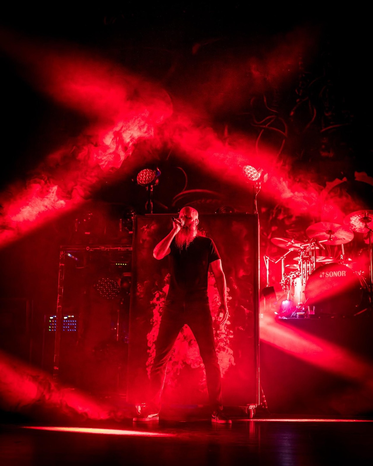 Meshuggah performing at the Andrew J Brady Music Center on Dec. 6, 2023