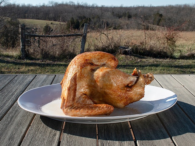CityBeat's Sean M. Peters' deep-fried turkey.