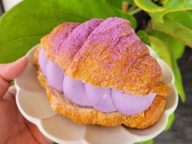 No. 4 Best Bakery for Sweets: Cafe Mochiko
1524 Madison Road, East Walnut Hills
Must-Try: The ube croissant — a buttery, fluffy croissant stuffed with a subtly sweet, ube-flavored (a purple yam native to Southeast Asia) cream.