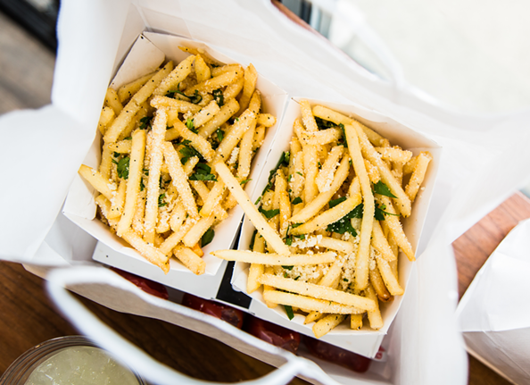 No. 10 Best French Fries: CityBird
Multiple locations
What to order with your fries: An order of the chicken tenders (4, 6, 8 or 10) with a cup of the Lemon Thyme Ranch for dipping goes perfectly with these herb-and-parmesan-dusted shoestring fries.