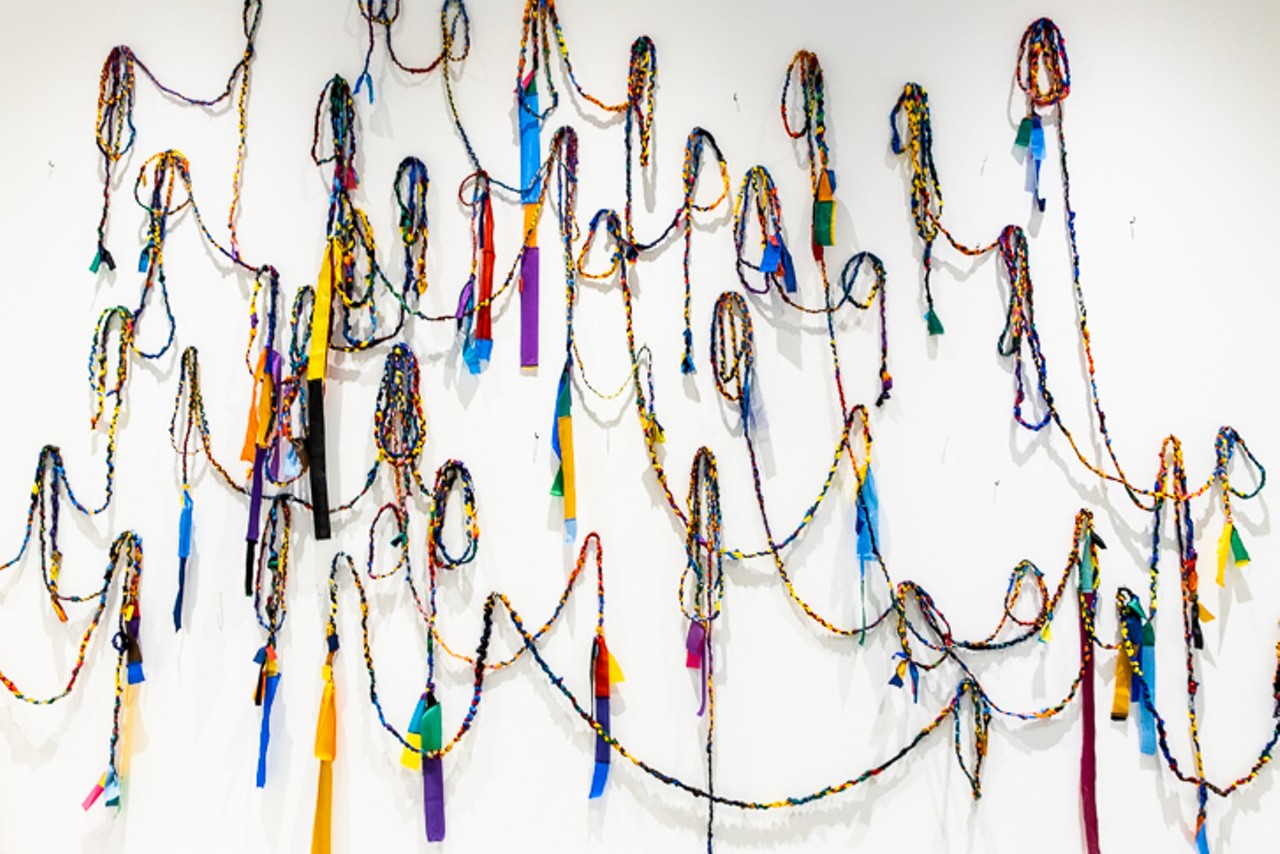 "RopeWalk" is an ongoing art project in which visitors can participate. On weekdays from noon-4 p.m., a crew made up of University of Cincinnati's College of Design, Architecture, Art and Planning students and alumni will be creating long, braided and colorful strands of rope.