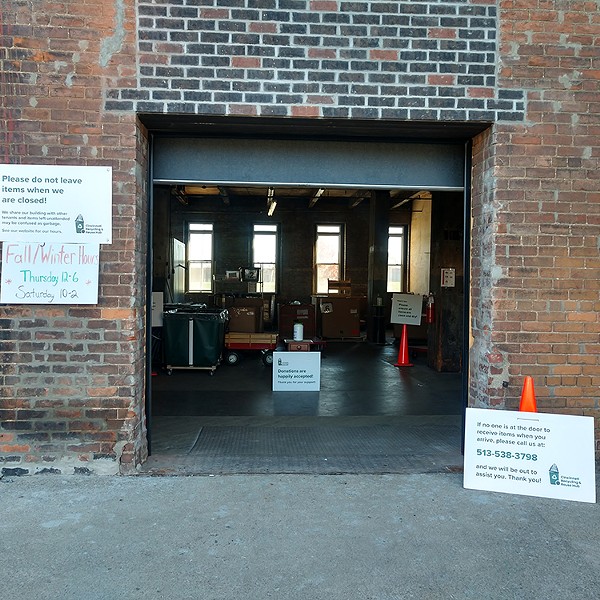 The entrance of the Cincinnati Recycling & Reuse Hub in Price Hill.