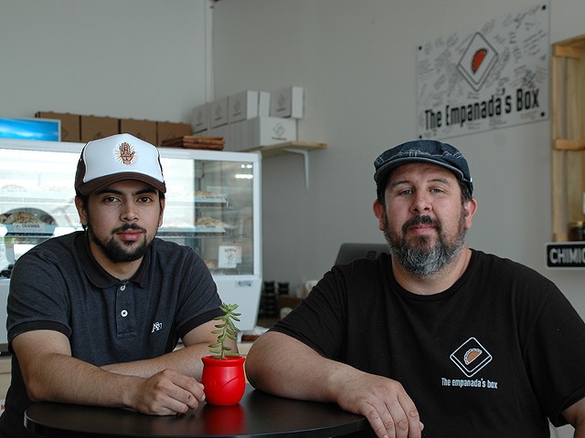 Lucas (L) and Diego (R) Nunez, owners of The Empanada's Box.