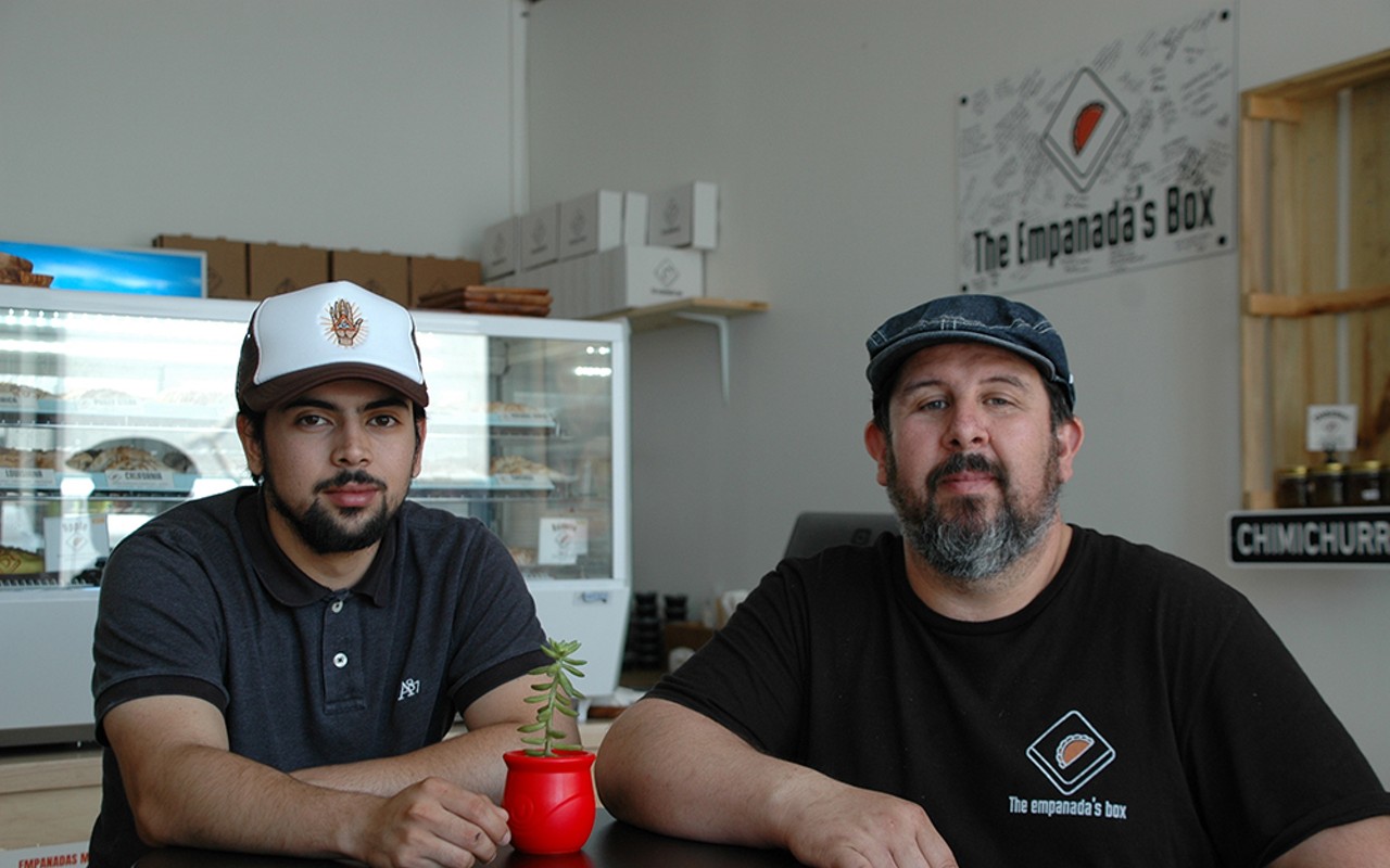 Lucas (L) and Diego (R) Nunez, owners of The Empanada's Box.