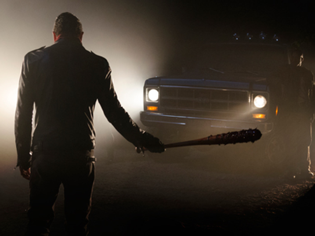 Jeffrey Dean Morgan plays Negan in "The Walking Dead."