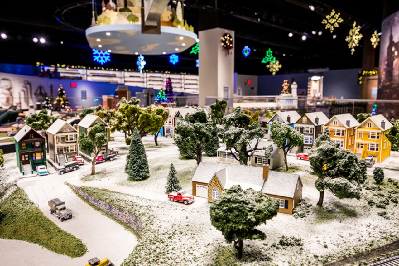 The Holiday Junction Train Display at the Cincinnati Museum Center is a Winter Wonderland
