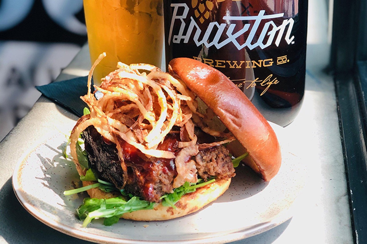 Kitchen 1883 &#151; Anderson
Grilled Meatloaf Burger: Barbecue bacon sauce, crispy fried onions and cheddar on a brioche bun 
Photo: Provided