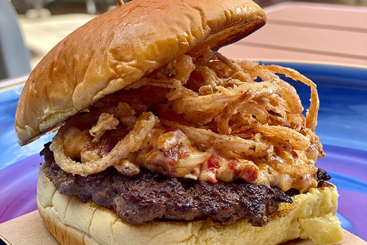 Butler's Pantry
Steak Burger: Steak burger with pimento cheese, red onion, bacon, onion straws and root beer barbecue mayo
Photo: Provided