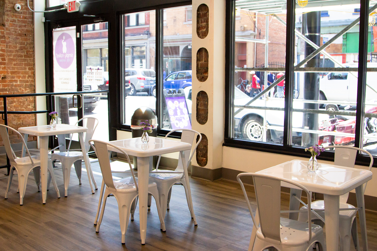 Interior of Simply Rolled Ice Cream in OTR