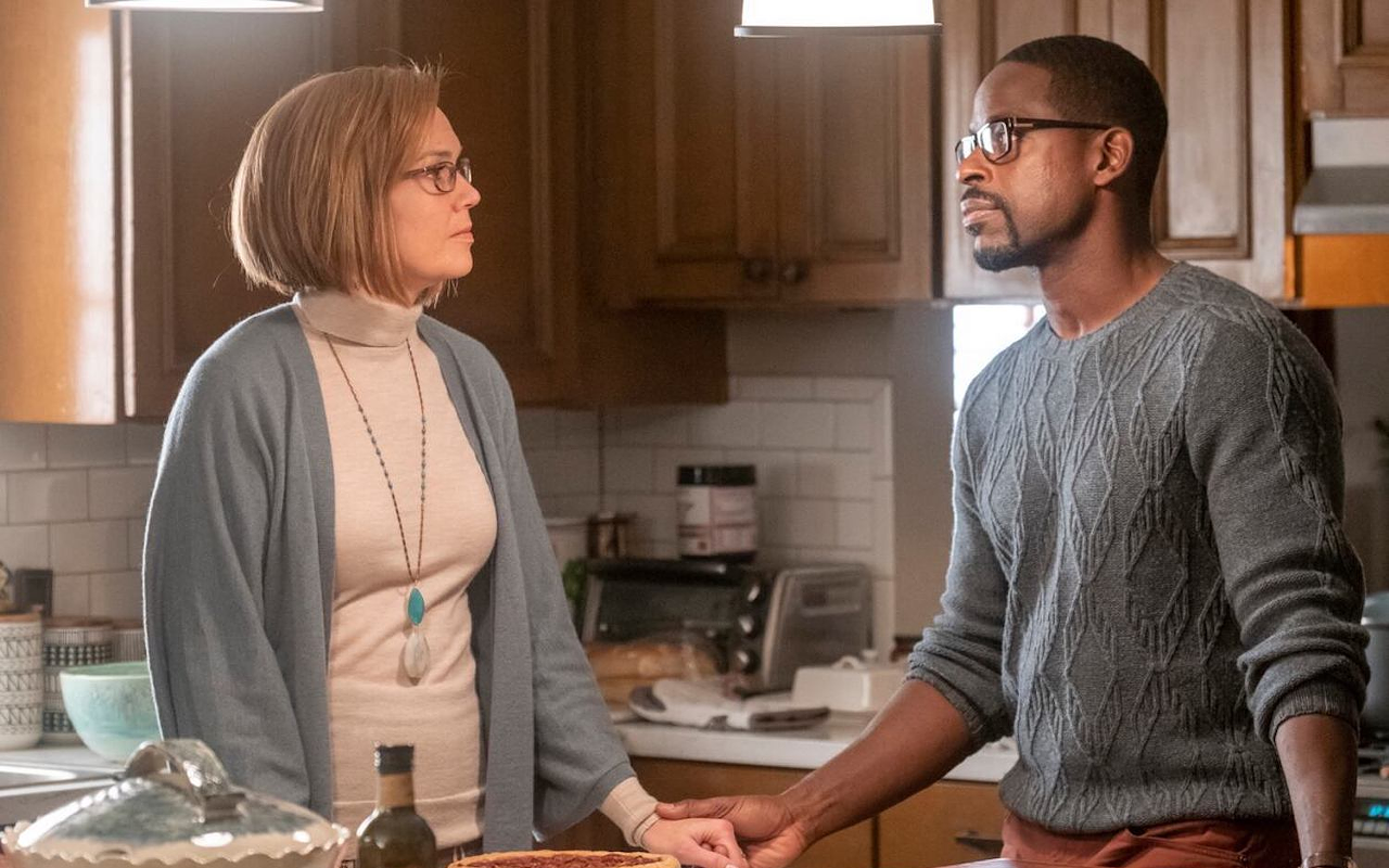 Mandy Moore as Rebecca and Sterling K. Brown as Randall in "This is Us"
