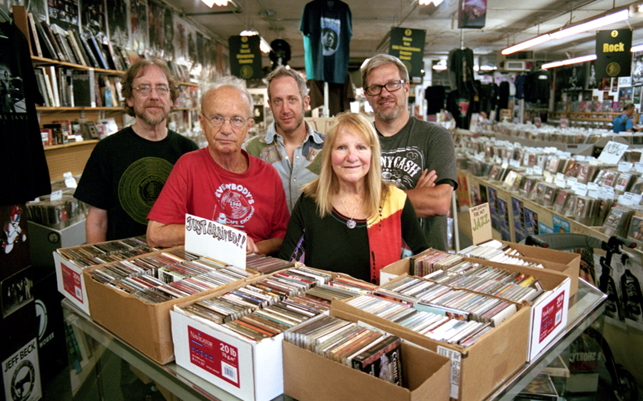 Marilyn Kirby and her staff at Everybody's Records