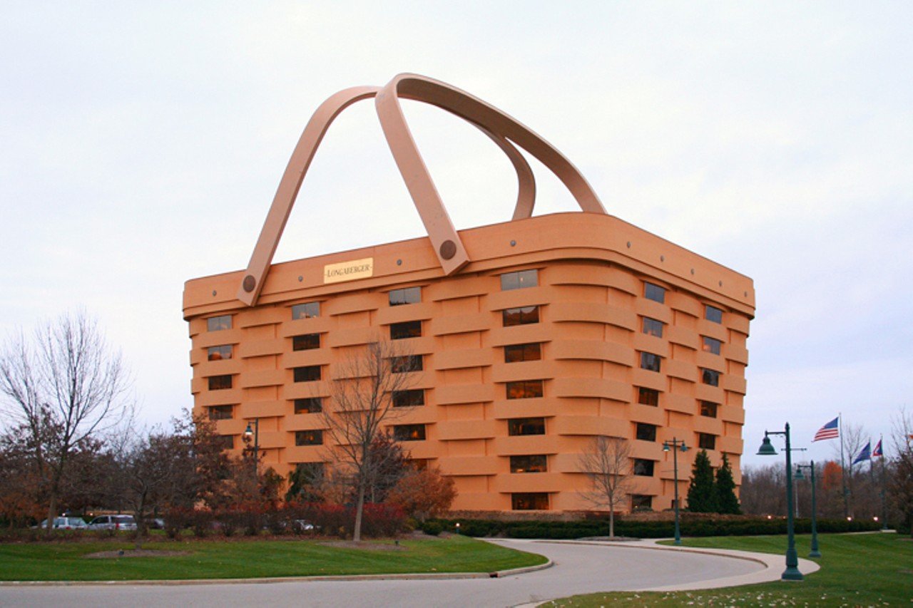 World&#146;s Largest Basket
1500 E. Main St., Newark 
Although The Longaberger Company is no more, its former headquarters building along State Route 16 in Newark still stands. This giant replica of one of the company&#146;s medium market baskets sticks out like a fly on a wedding cake. You can&#146;t miss it. 
Photo via Derek Jensen/Wikipedia