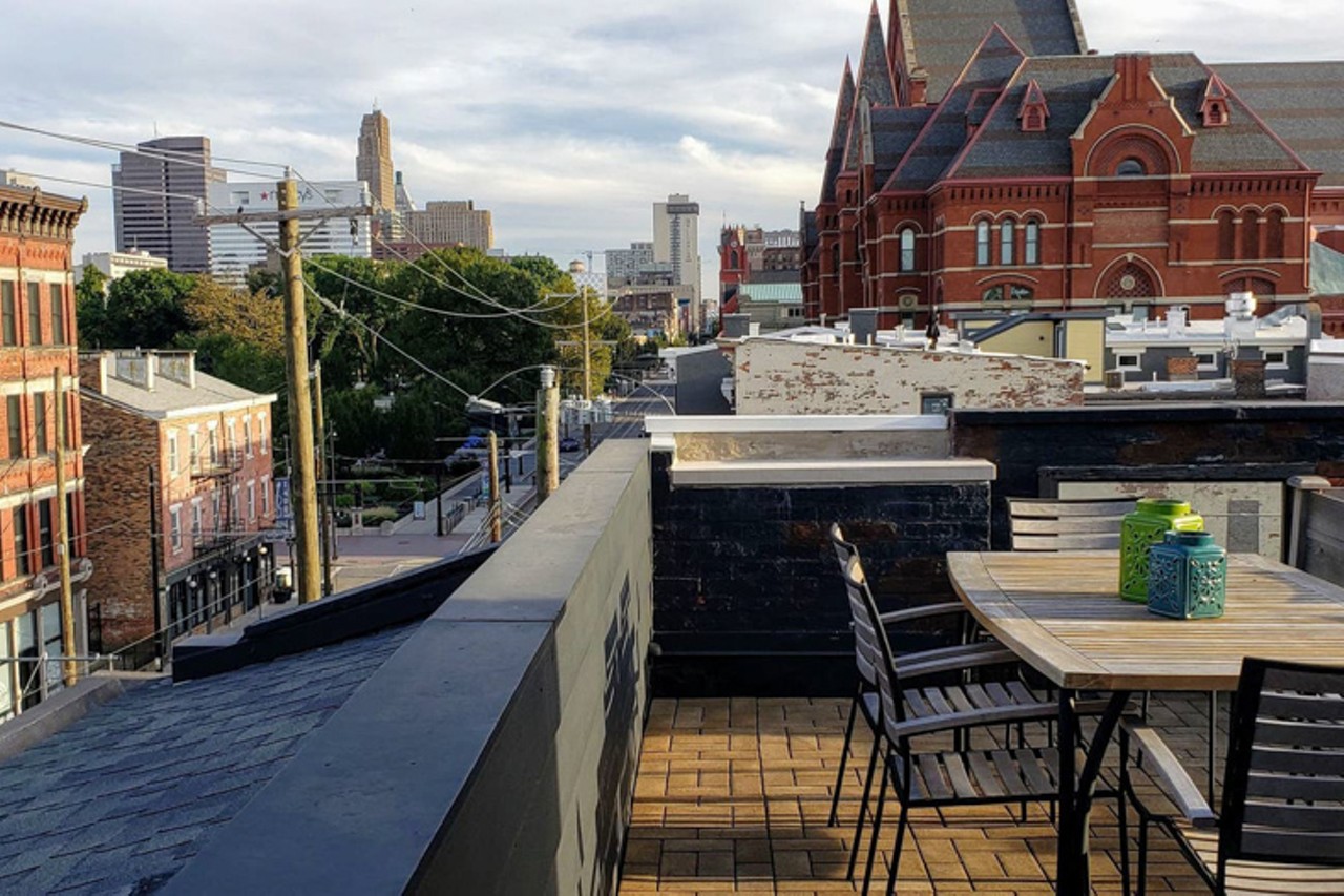 One of the Best Homes in OTR
Over-the-Rhine
Entire Home | Starting at $399/night | Host 8 Guests
"An amazing parkside renovation that we plan to come back to one day, fully furnished and just half a block from Music Hall on in one of the quietest residential pockets of Over-the-Rhine and Best Home for the 2018 Holiday Home Tour. The home is beautifully furnished and has one of the best private rooftops in all of the urban core, complete with its own kitchen and oversized fire pit."
Photo via Airbnb.com