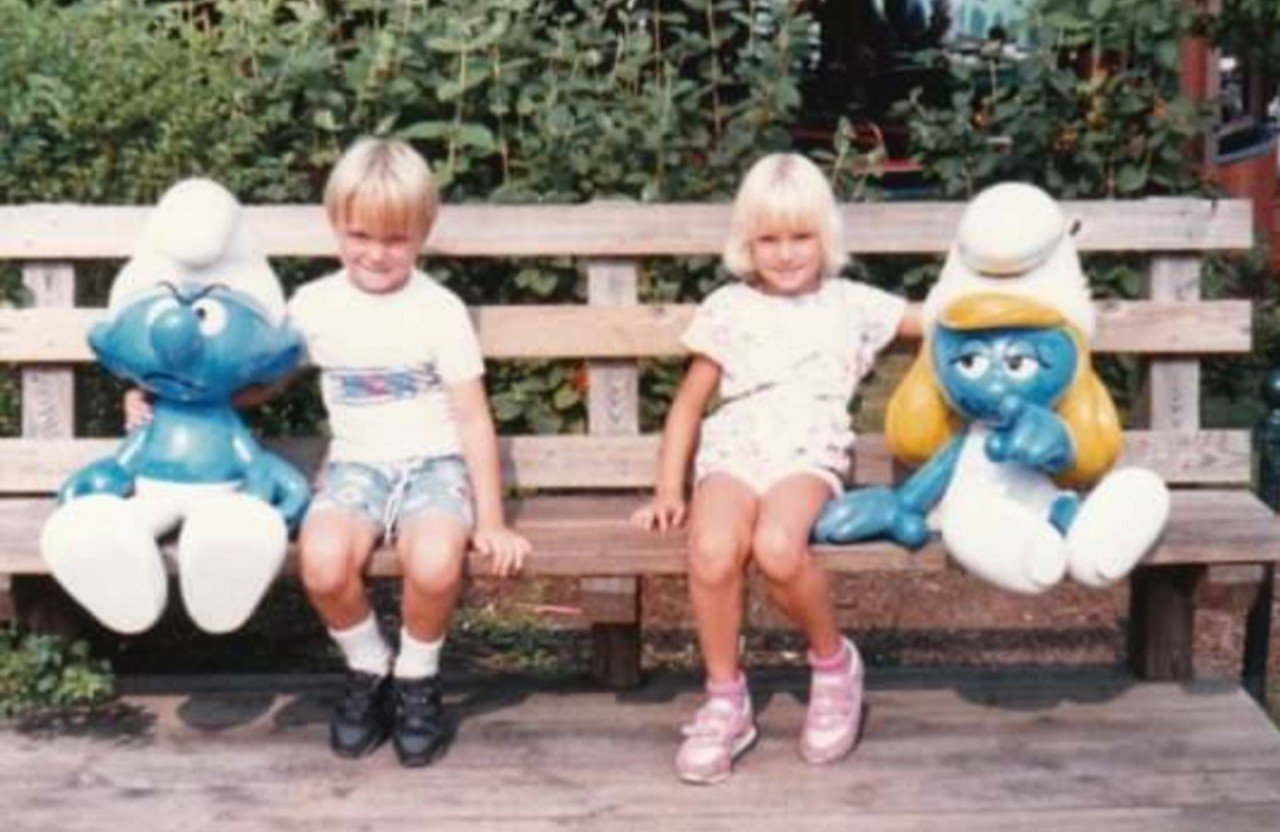 A fan photo provided to Kings Island for the park's 50th anniversary. Kings Island had a relationship with Hanna-Barbera when it opened in 1972 into the start of the 2000s, and featured rides like "Smurfs' Enchanted Voyage," which opened in 1984. The Smurfs are also the reason the park has blue ice cream.
