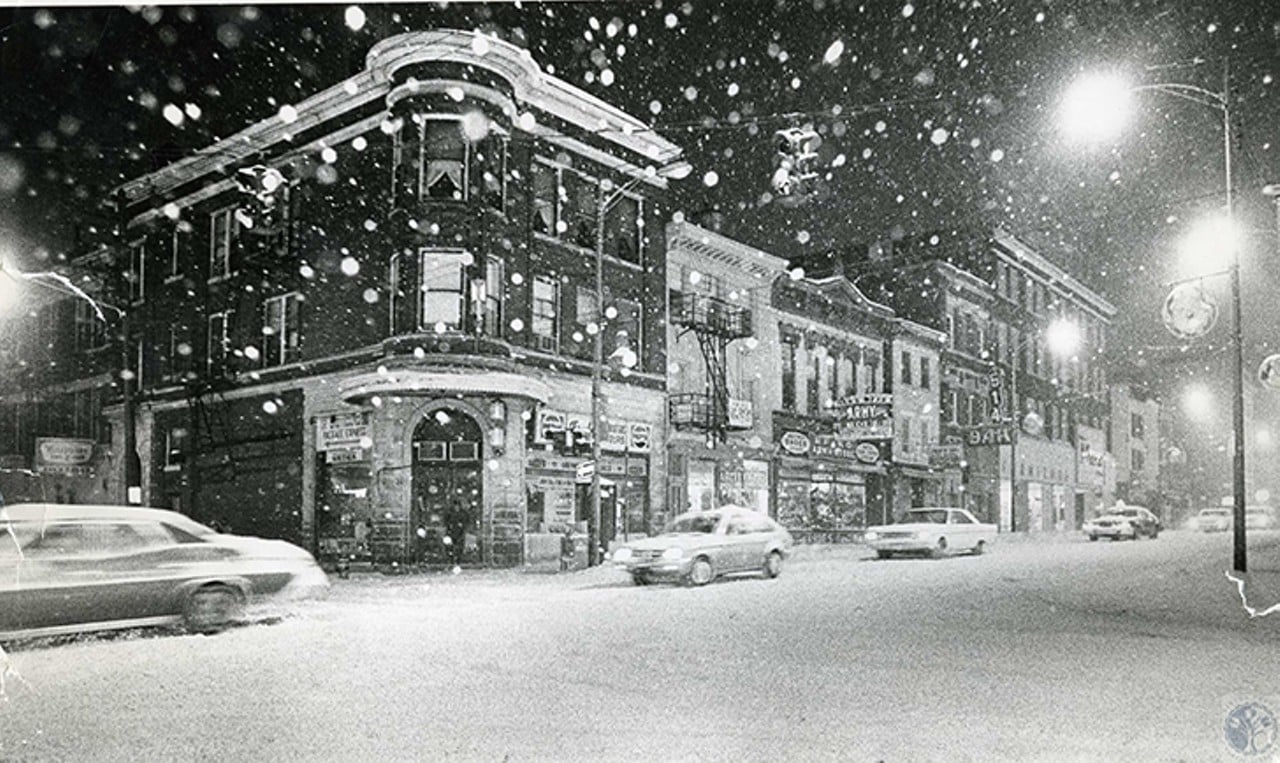 Covington, 1977
"Winter scene, looking south on Madison from 5th Street"