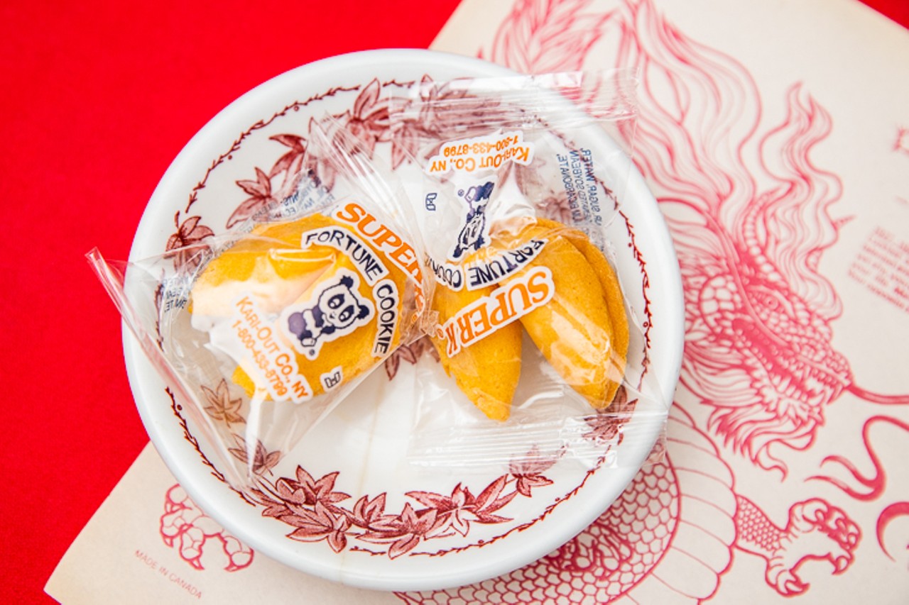 Dessert is as expected &#151; a fortune cookie for each guest.