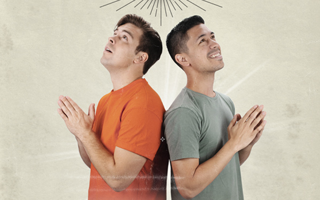 Cody Ko (left) and Noel Miller in their Tiny Meat Gang Live Tour poster