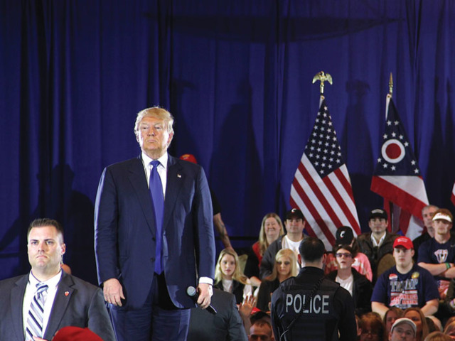 President Donald Trump at a campaign stop in West Chester in March, 2016.