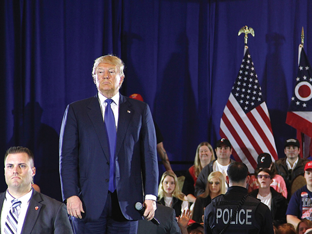 President Donald Trump at a 2016 campaign event in West Chester