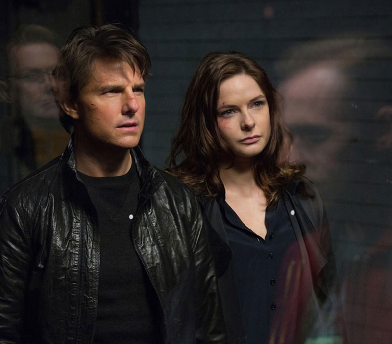 Tom Cruise and Rebecca Ferguson in 'Mission: Impossible — Rogue Nation.'
