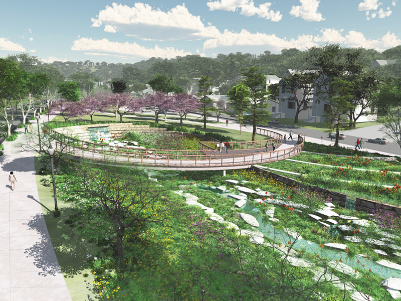 Plans to resurface the Lick Run Creek in South Fairmount were halted following county commissioners’ funding hold.