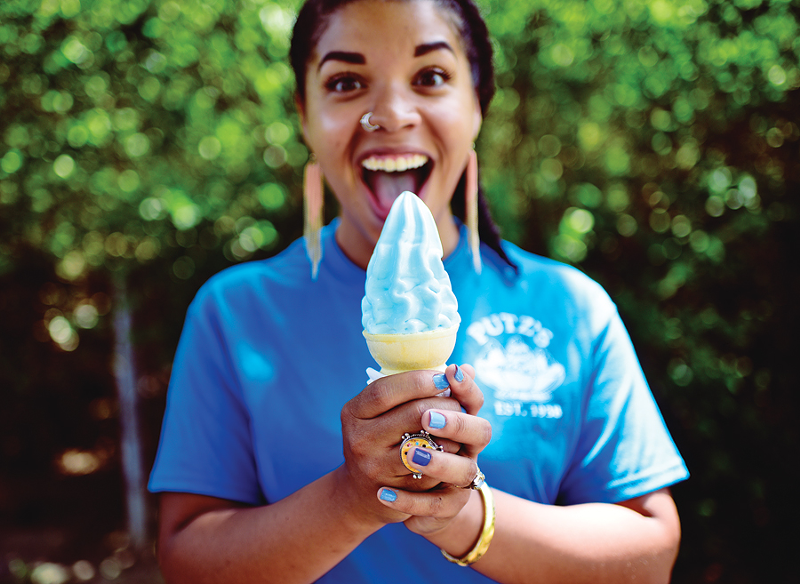Cincinnati’s favorite “blue”-flavored soft serve originated at Kings Island. - Photo: Jesse Fox