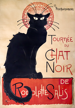 "Le Chat Noir" sale poster - John Faier ⓒ 2015 The Richard H. Driehaus Museum