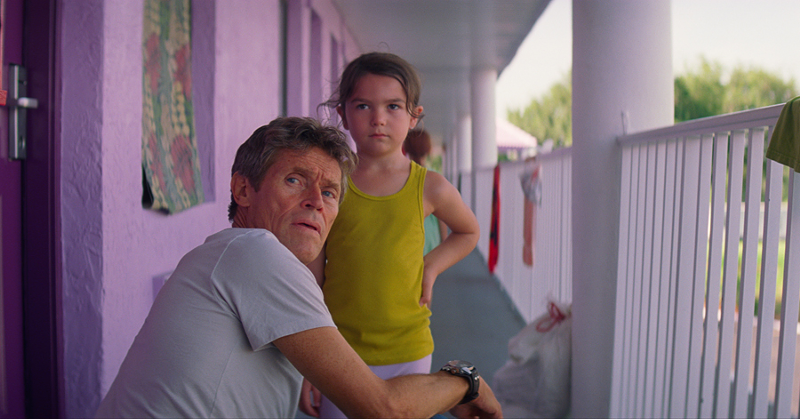 Willem Dafoe and Brooklynn Price in The Florida Project - Photo: Courtesy of A24