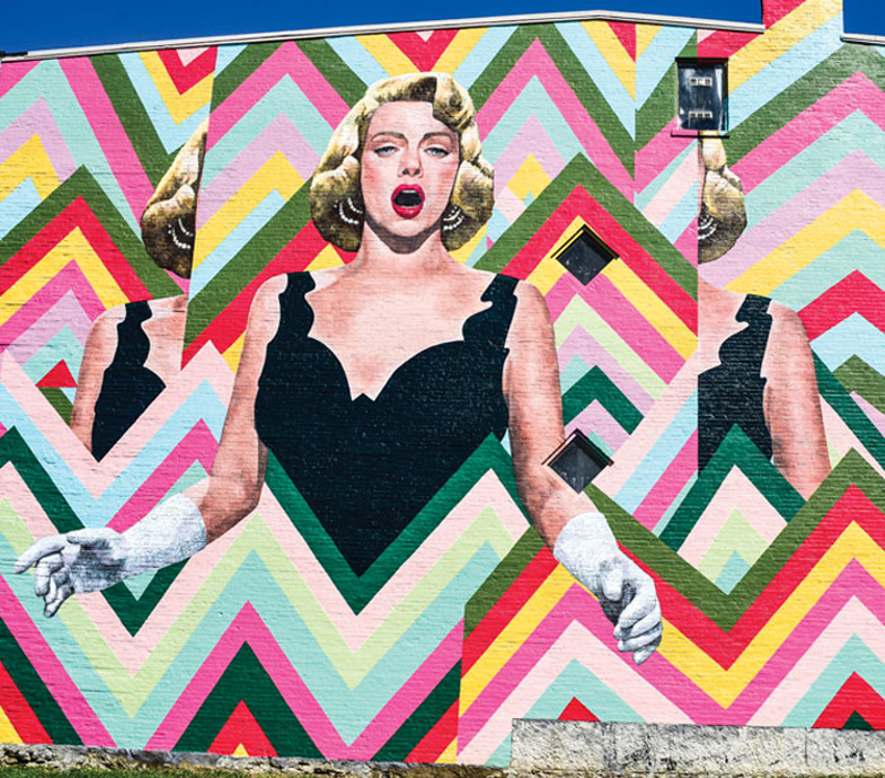 This new ArtWorks mural pays homage to Rosemary Clooney, who was born and raised in Maysville, Ky. and got her start on Cincinnati radio. - Photo: Jesse Fox