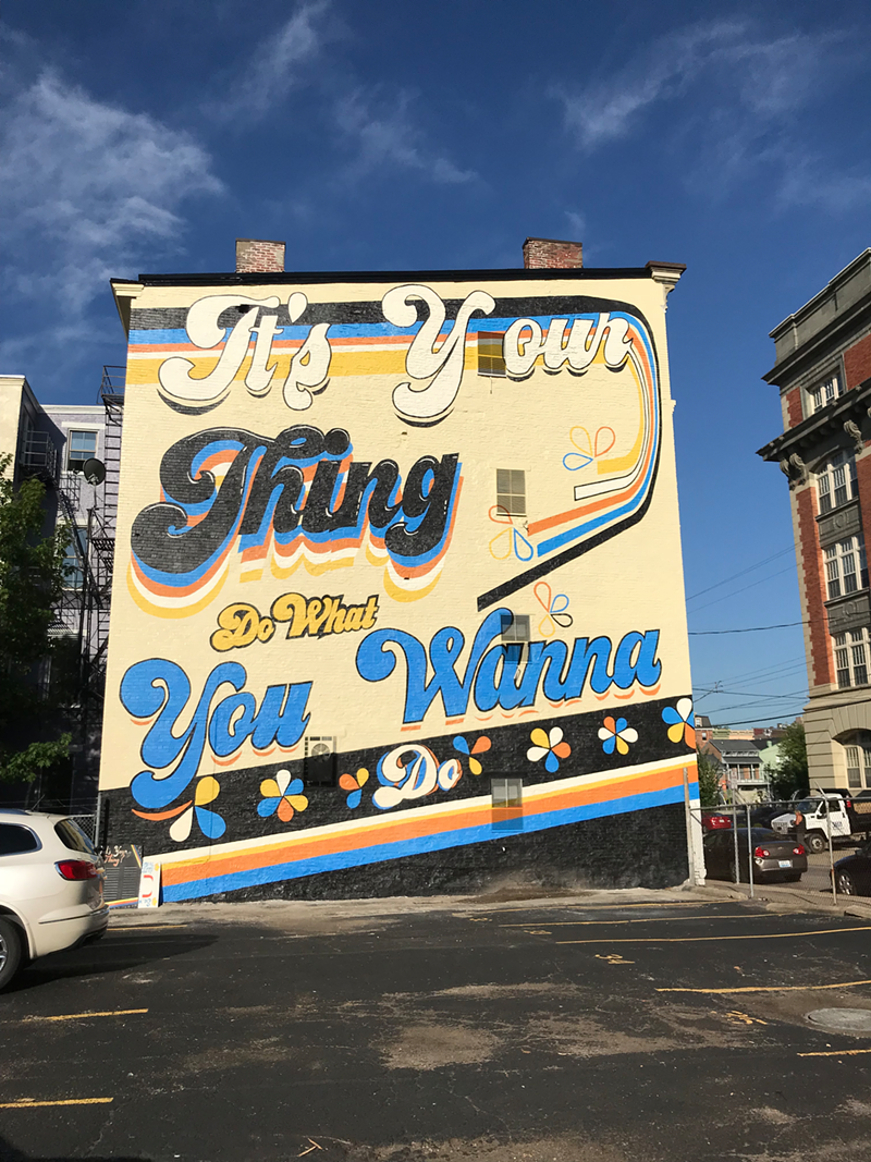 New "It's Your Thing" mural in Pendleton - PHOTO: Catherine Eifrig