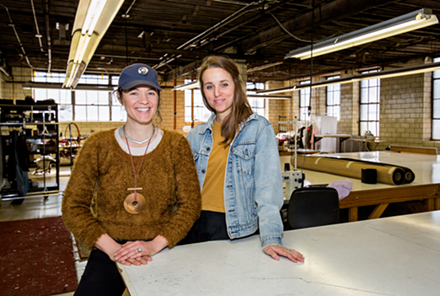 Rosie Kovacs (left) and Shailah Maynard are the partners behind Sew Valley - PHOTO: Hailey Bollinger