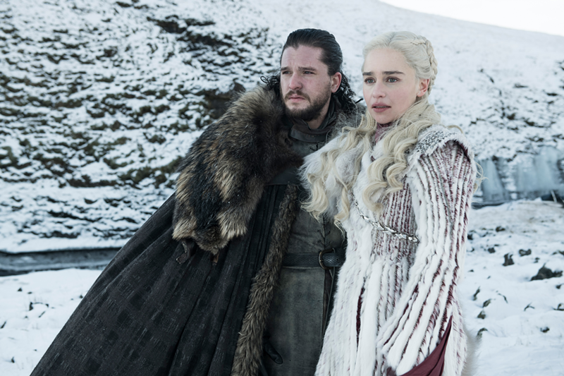 Jon Snow (Kit Harington) and Daenerys Targaryen (Emilia Clarke) - Helen Sloan