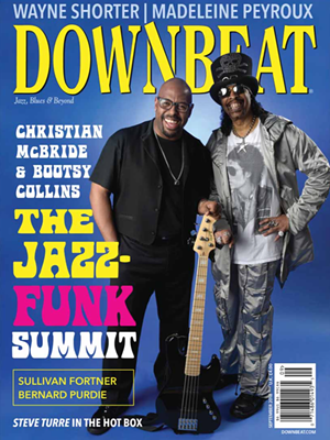 Christian McBride and Bootsy Collins on the cover of the latest issue of 'Downbeat' - PHOTO: DOWNBEAT.COM