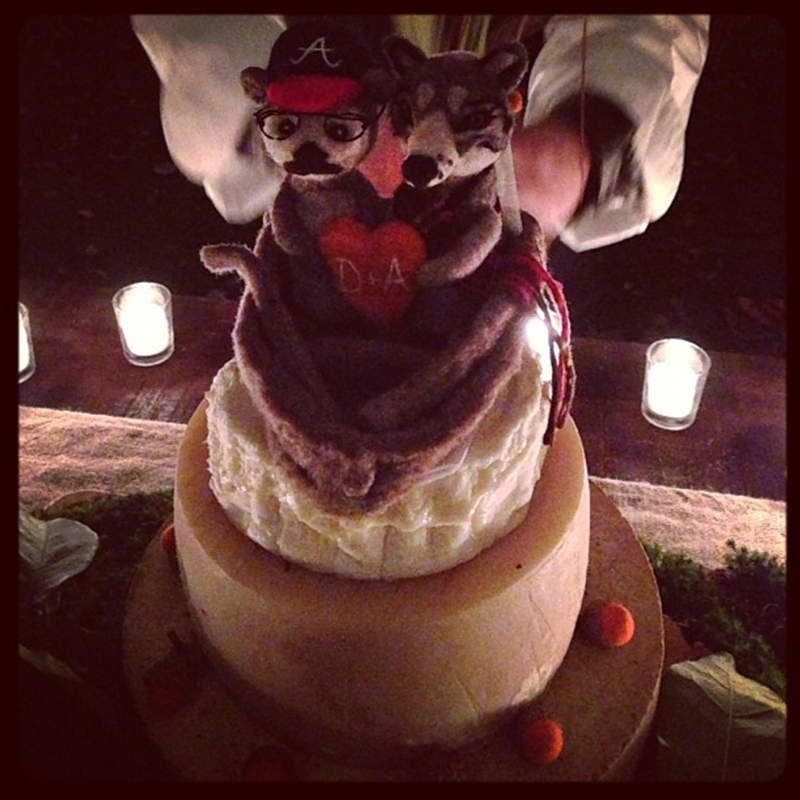 Amber Tamblyn and David Cross' wedding cake