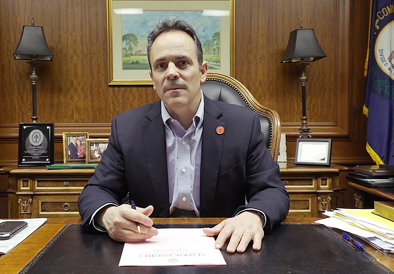 Kentucky Gov. Matt Bevin made signing the state’s 20-week abortion ban a top priority - this month. - Photo: ky.gov