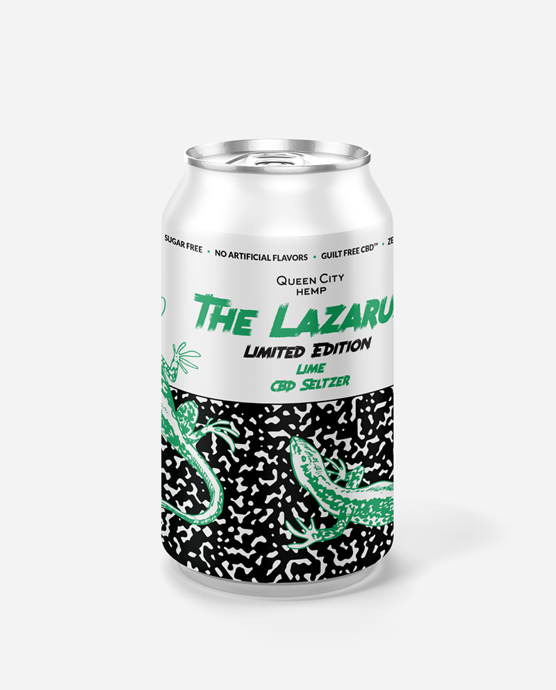 Lazarus Lizard Lime can - Photo: Provided by Queen City Hemp