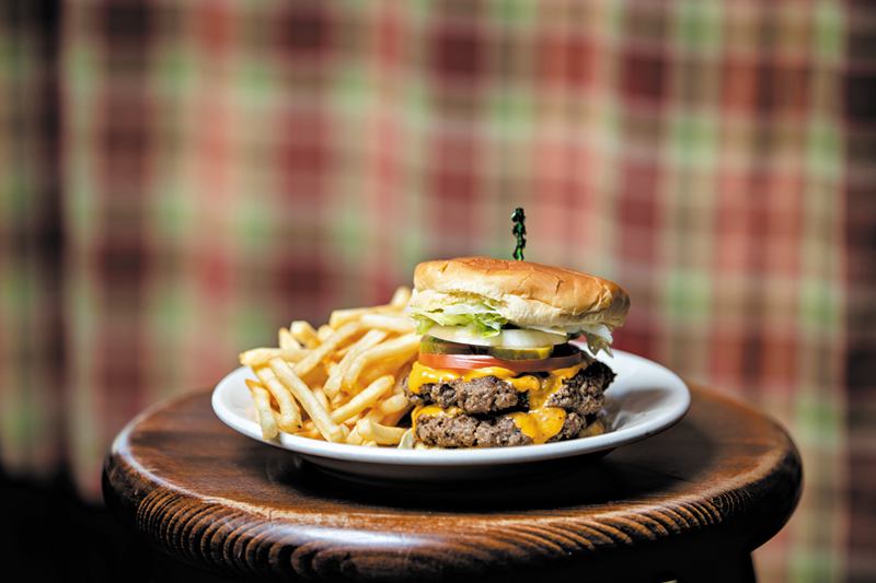 Zip's Cafe Double Zip Burger - PHOTO: HAILEY BOLLINGER