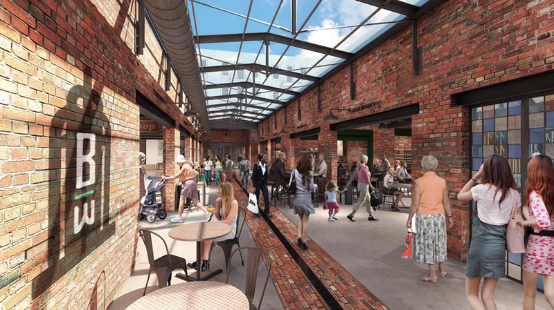 A rendering of the Bottleworks District - PHOTO: PROVIDED BY DITTOE PUBLIC RELATIONS