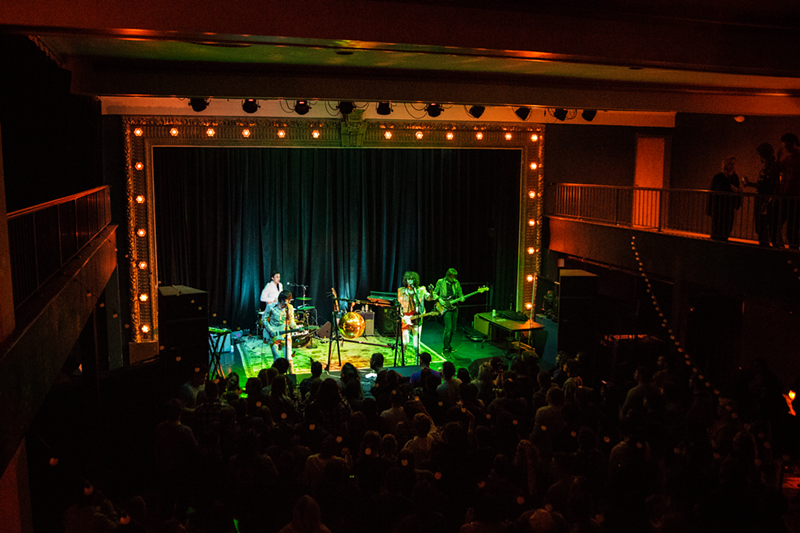 Automagik onstage at Over-the-Rhine's Woodward Theater to celebrate the release of 'Goldmine' in December 2018 - Photo: Emerson Swoger