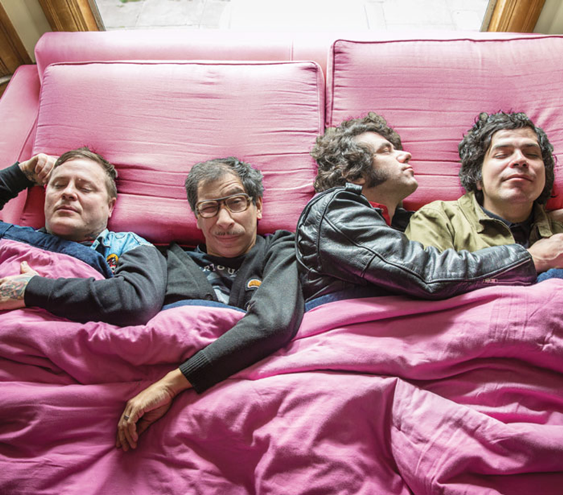 Kid Congo Powers (second from left) has released four albums with the Pink Monkey Birds.