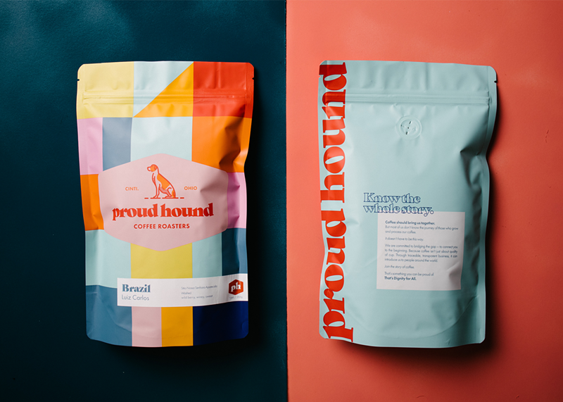 Proud Hound Coffee Roasters bag and branding - Photo: Provided by Proud Hound