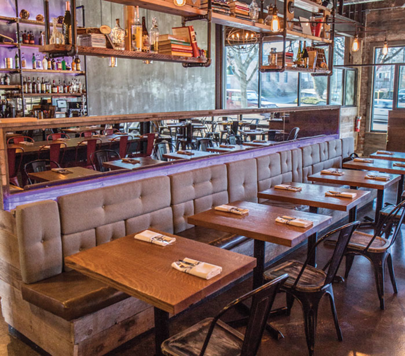 Tela bar   kitchen mixes a hip Rock & Roll aesthetic with elevated pub grub and local pours.