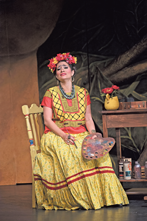 Catalina Cuervo as Frida Kahlo in the Cincinnati Opera's production of "Frida" - Photo: Philip Groshong