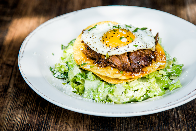 Skip the tacos at Bakersfield and order the short rib tostada instead. - Photo: Hailey Bollinger
