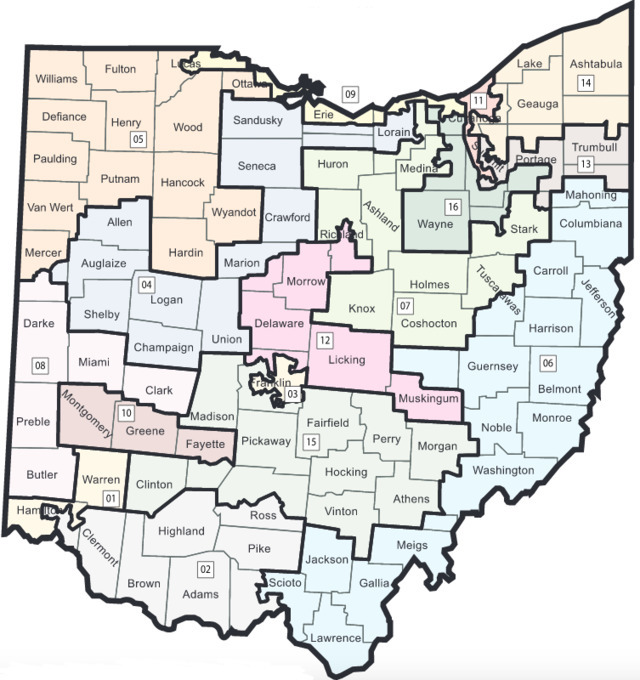 Ohio's current congressional map - Ohio Secretary of State