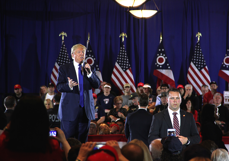 Donald Trump at a March 2016 campaign event in West Chester - Nick Swartsell